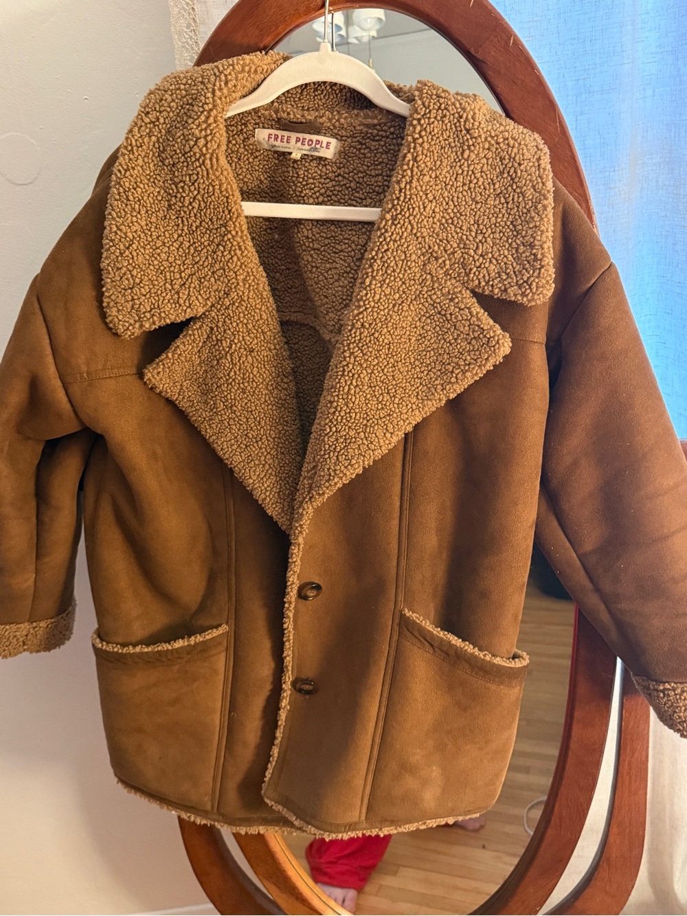 Free People Shearling Coat - Brown